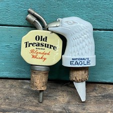 vintage lot of 2 whiskey pour