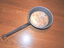 Antique Copper pan with tin