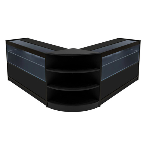 Black shop counter set - shop,