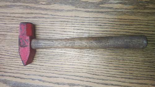 Vintage red sledge hammer - sledge,