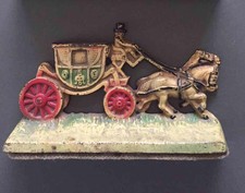 Antique Hubley Horse Drawn