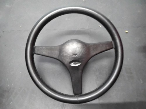 Leather steering wheel - leather,