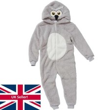 World Book Day Owl Fluffy Fleece 1Onesie Onezi Boy Girl Child Character Nativity