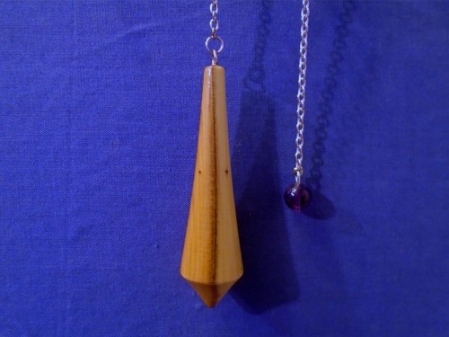 Wooden dowsing pendulum - wooden,