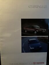 Toyota Carina E Car Sales Info Brochure 1996 24 Pages