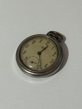Vintage Metal Gents Westclox Pocket Ben Pocket watch Working Check Desc. USA F&F