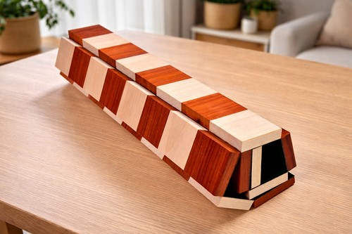 Folding wooden chess - wooden, in