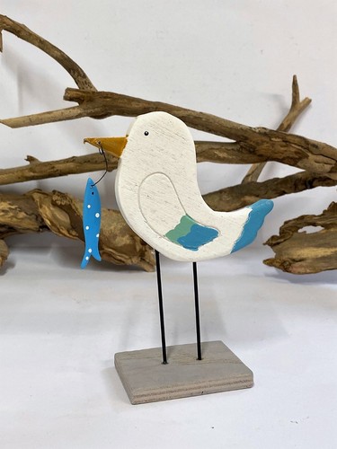 Wood seagull bird with - bird,