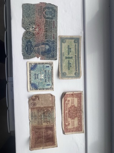Vintage german money - vintage, notes