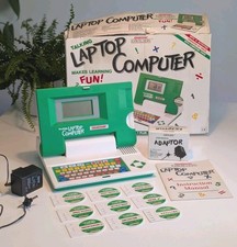 V-Tech Grandstand IQ Builders Talking Laptop Computer. Fully Working & VGC! RARE