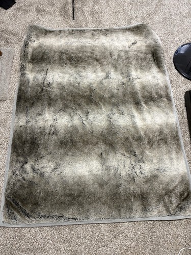 Pottery barn grey faux - barn, fur