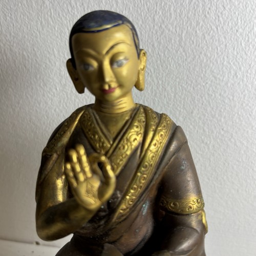 Antique 24k gold guilt tibetan - antique,