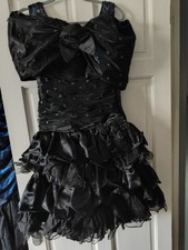 Vintage 1980's Dress Size 12 European Boutique  Rar Rar With Lace, Sequins