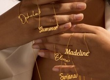 18K Gold Plated Custom Name