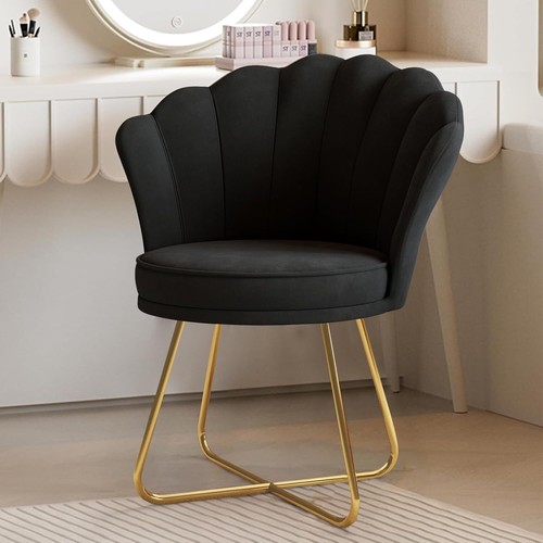 Velvet vanity chair petal - velvet,