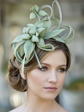 Sage Green Fascinator Race Day