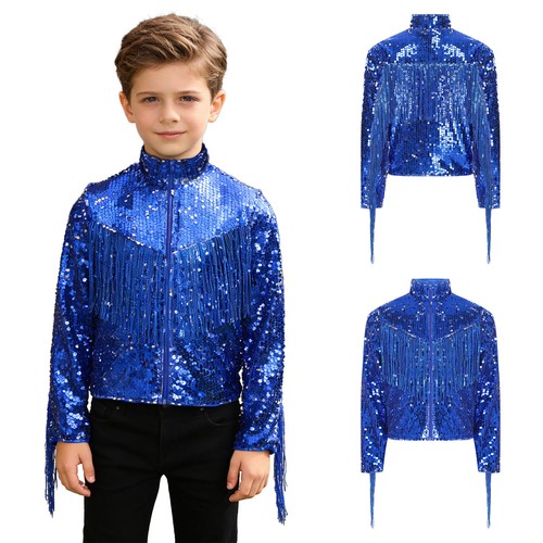 Kids boys sequin jacket - sequin,