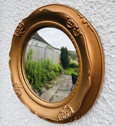 Vintage gold ornate convex - vintage,