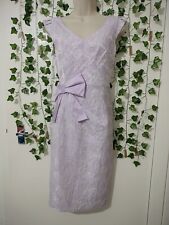 Kate Cooper lilac sleeveless big ribbon design size UK 10