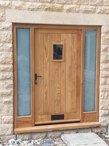 Solid oak front - solid,