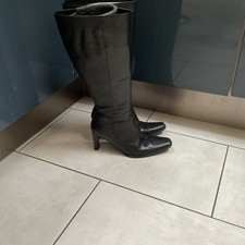 FANTASTIC ORIGINAL DUO BLACK WIDE CALF LEATHER  BOOTS UK 5 39-40 cm