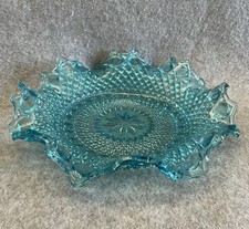 Vintage Sowerby Blue Pressed