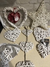 Wicker Hanging Heart /star