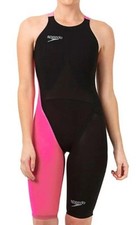 Speedo Fastskin LZR Racer Elite  Size 24 Black/ Pink Used