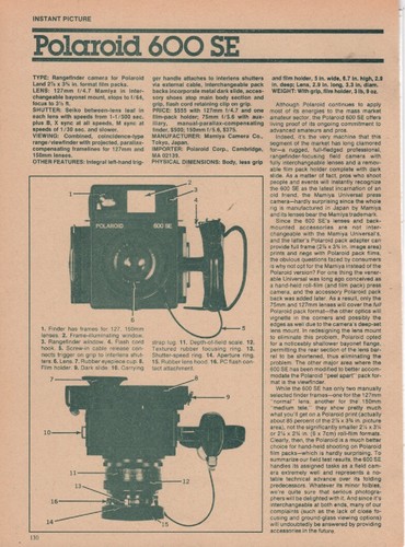 Polaroid 600 sonar one - polaroid, se/sonar