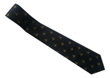 MASONIC SQUARE & COMPASS G NECK TIE BLACK/GOLD (BRAND NEW)
