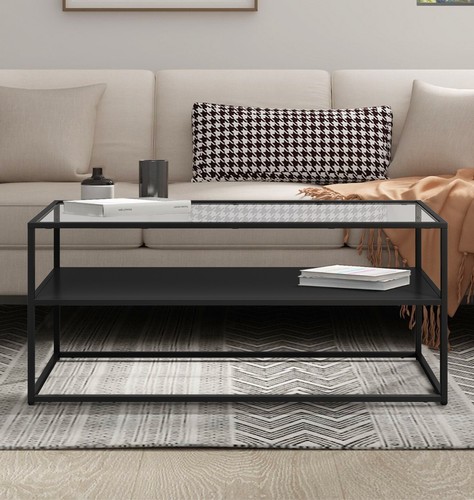 Black coffee table metal - table,,