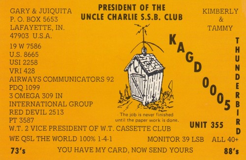 Postcard qsl radio ham - postcard,
