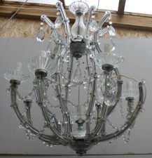 A VINTAGE LARGE MARIE THERESE CHANDELIER FOR SPARES & REPAIRS. COLLECTION (JN26)