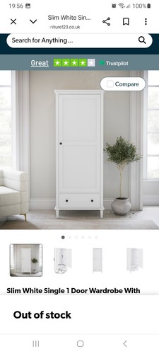 White slim freestanding - slim,