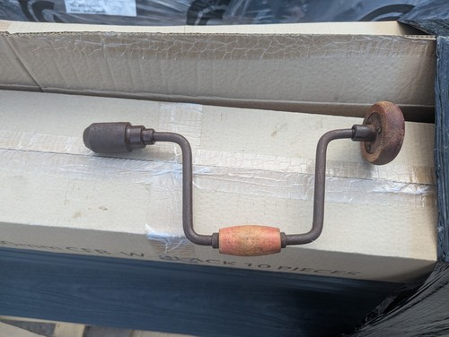 Vintage hand drill - vintage, with