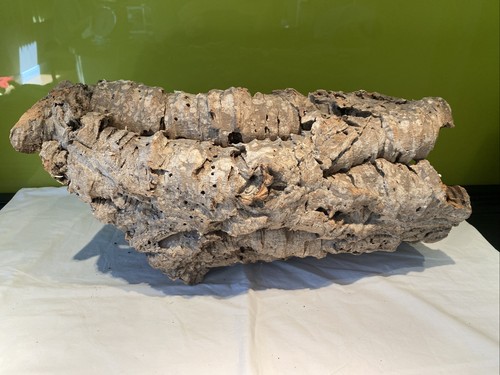 Cork bark tube hide 45cm - bark,
