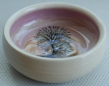 BOSCASTLE POTTERY Pin Dish ROGER IRVING LITTLE PINK Cornwall 8.5 cm Diameter