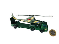 Toy Car Corgi Juniors Helicopter Transporter Army Diecast Metal Vintage ra