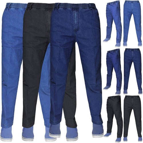 Mens elasticated waist jeans - mens,