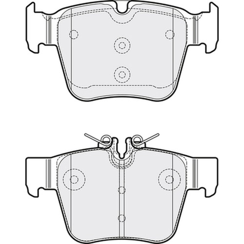 Brake pads set - pads, mercedes