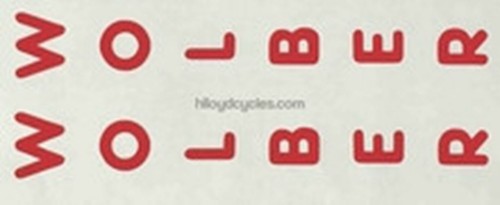 Wolber fork decals