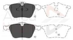 Brake pad front - to, fit