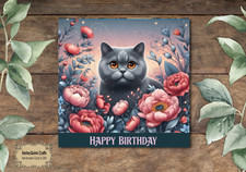 Cat 052 animal - , card