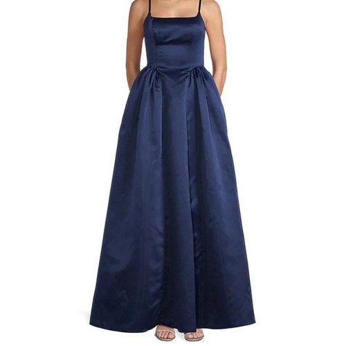 Windsor navy blue satin square - windsor,