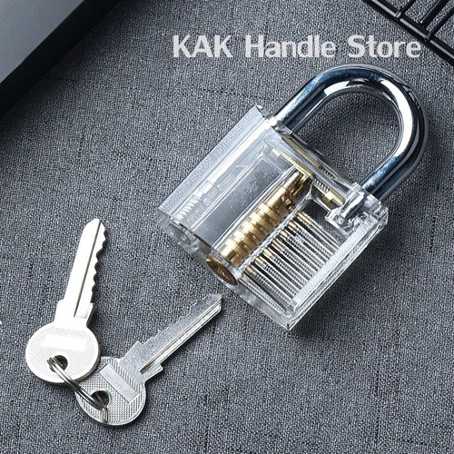 Transparent practice padlock - transparent,