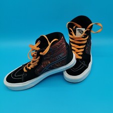 Women's Vans Hi Canvas Trainers Black Floral UK 4.5 Sneakers High Top Ultra Cush