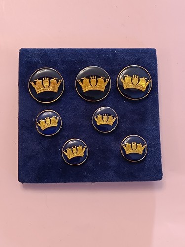 Blue gold tone - tone, buttons
