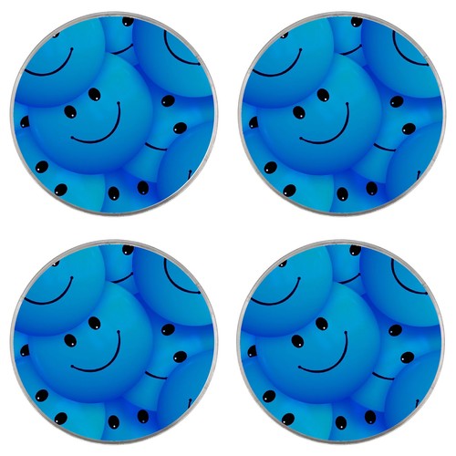 Blue smiley face - 4, x