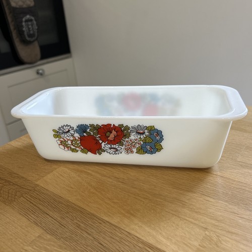 Pyrex poppy flower retro - pyrex,