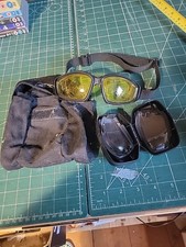 British Army Issue ESS V12 Advancer Ballistic Goggles 3 Lenses Airsoft Tactical